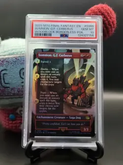 Summon: G.F. Cerberus (Borderless Foil) - #368 - Final Fantasy - FIN - PSA 10 - Image 1