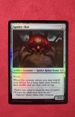 Spider-Bot - Magic The Gathering MTG SPM Marvel’s Spider-Man #173 Foil - Image 1