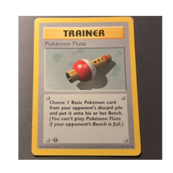Wizards of the Coast Pokemon TCG Pokemon Flute 86/102 Base Set 1st Ed Uncommon - Image 1