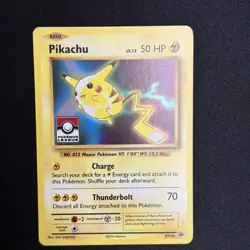 Pikachu LP XY202 - Holo League Stamp Black Star Promo - Pokemon - Image 1