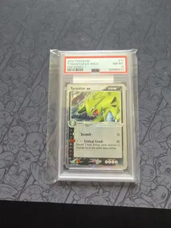 Pokemon: Tyranitar EX pop Series 1 Holo Rare 2004 Vintage - PSA 8 SEALED - Image 1