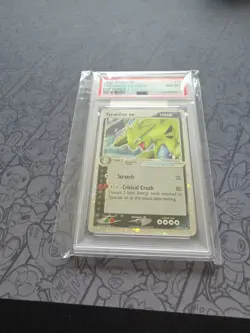 Pokemon: Tyranitar EX pop Series 1 Holo Rare 2004 Vintage - PSA 8 SEALED - Image 2