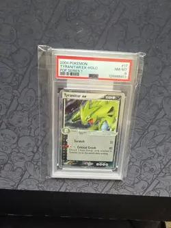 Pokemon: Tyranitar EX pop Series 1 Holo Rare 2004 Vintage - PSA 8 SEALED - Image 3