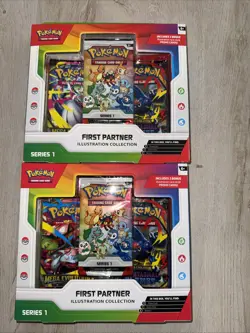 Pokemon TCG First Partner Illustration Collection Series 1 - Sealed X2 Bundle - Image 1