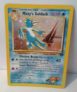 Misty's Golduck 12/132 Gym Challenge 2000 Holo Rare WOTC Pokemon Card TCG - Image 1