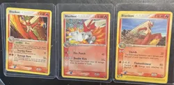 Pokemon Blaziken Card Lot 3x Stage 2 holo reg POP ruby sapphire emerald tcg lp - Image 1