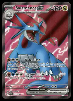 Salamence ex 177/159 Ultra Rare Journey Together Pokemon Near Mint - Image 1