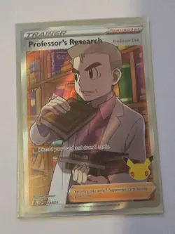 Pokemon Professor's Research 024/025 Celebrations Ultra Rare Full Art Holo - Image 1
