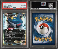 2015 Pokemon XY Primal Clash #91 Sharpedo ex PSA 10 GEM MINT - Image 3