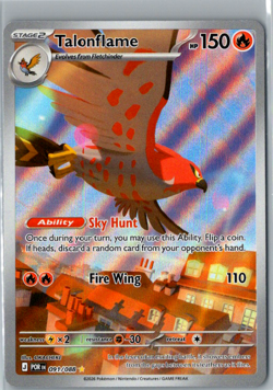Pokemon TCG Pokemon Talonflame Holo 091/088 ILLUSTRATION RARE PERFECT ORDER - Image 1