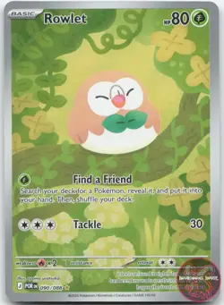 Rowlet 090/088 Illustration Rare Perfect Order Pokemon Near Mint - Image 1