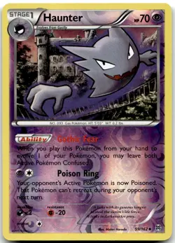 Pokemon Haunter BREAKthrough BKT #59/162 Uncommon Reverse Holo LP - Image 1