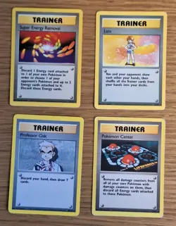 Pokemon Base Set Rare Trainer Bundle Super energy removal 79/102 And More - Image 1