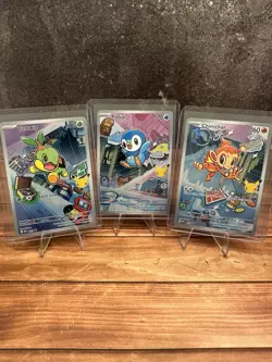 Pokemon TCG First Partner Illustrator Gen 4 - Turtwig, Piplup & Chimchar NM+ - Image 1