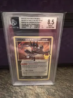 2019-22 POKEMON PROMOS SWORD & SHIELD BLACK STAR #SWSH144 GRENINJA STAR P CELEB. - Image 1