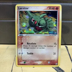 Larvitar 61/115 Common Unseen Forces Pokemon Reverse Holo Moderately Played - Image 1