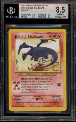 Pokemon Shining Charizard Neo Destiny Unlimited Holo Secret Rare #107 BGS 8.5 - Image 1
