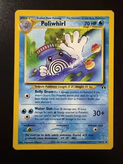 Pokemon TCG: 2001 Neo Discovery Poliwhirl (44/75) NM - Image 1