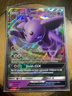 Espeon GX 61/149 SM Base Set - Holo Sun and Moon Pokemon - Image 1