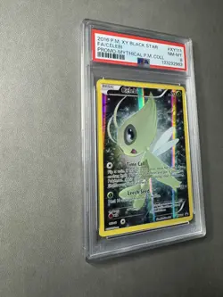 2016 POKEMON XY BLACK STAR PROMO MYTHICAL POKEMON COLL FULL ART/CELEBI PSA 8 - Image 3