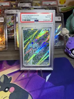 PSA 8 Clauncher Illustration Rare #205 English Pokemon Stellar Crown Tcg - Image 1
