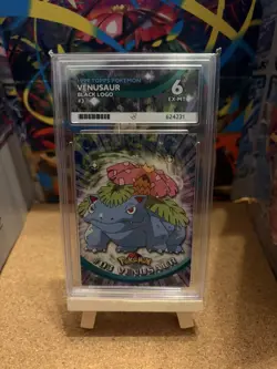 1999 Topps Pokemon Venusaur #3 Black Logo - Ace 6 - Image 1