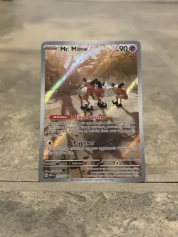 Pokemon TCG Mr. Mime 179/165 Scarlet & Violet Holo Illustration Rare - Image 1