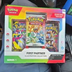 Pokemon TCG First Partner Illustration Collection Series 1 Promo Booster Box - Image 1