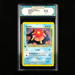 TQG 9.5 Mint+ 1995-2000 Pokemon ENG Staryu #56/64 C - Image 1