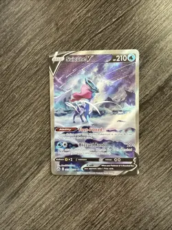 Suicune V GG38/GG70 Crown Zenith: Galarian Gallery Holo Pokemon - Image 1