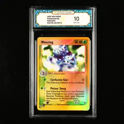 TQG 10 GEM MINT 2003 Pokemon ENG Weezing #EX-RS 24/109 R - Image 1