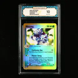 TQG 10 GEM MINT 2003 Pokemon ENG Weezing #EX-RS 24/109 R - Image 2