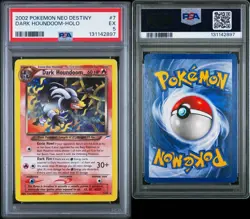 2002 Pokemon Neo Destiny Dark Houndoom Holo #7/105 PSA 5 - Image 3