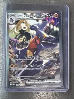 Pokemon Cynthia's Garchomp EX Destined Rivals Secret Rare Holo 232/182 330HP - Image 1