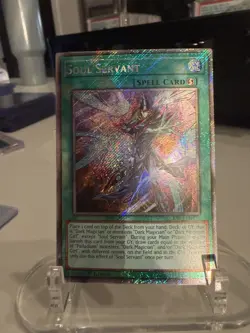 RA03-EN271 Soul Servant (PSR) Platinum Secret Rare Spell Holo 1st Ed YuGiOh TCG - Image 4