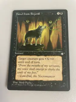 1995 Magic The Gathering “ Howl From Beyond “ Instant Card. - Image 1