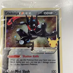 Pokemon TCG Greninja Goldstar SWSH144 Celebrations Promo Card Sealed - Image 3