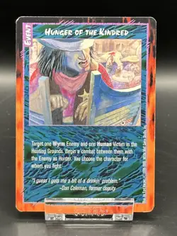 Rage Collectible Card Game Hunger of the Kindred - 1998-1999 White Wolf Games - Image 1