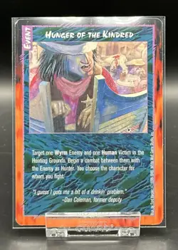 Rage Collectible Card Game Hunger of the Kindred - 1998-1999 White Wolf Games - Image 3