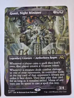 MTG - Gonti, Night Minister Borderless - Aetherdrift - Image 1