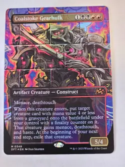 MTG - Coalstoke Gearhulk Borderless FOIL - Aetherdrift - Image 1