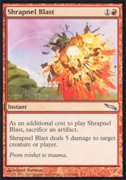 Shrapnel Blast - Medium Play MTG Mirrodin - Image 1