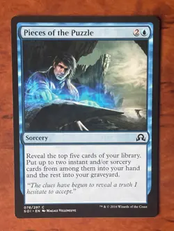Pieces of the Puzzle MTG Magic the Gathering Card LP Lightly Played SOI - Image 1