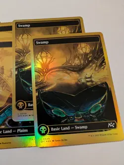 Aetherdrift (DFT) - First Place Foil Lands - Set Of 10 (2x Each) - Image 4
