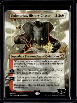 Quintorius, History Chaser (Borderless) - 7 - SOC - NM - MTG Magic the Gathering - Image 1