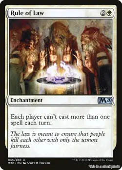 MTG Rule of Law 35 Core Set 2020 Magic - Image 1