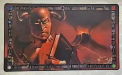 Demonic Tutor Stitched MTG Play Mat 243/500 SIGNED Douglas Shuler Wizards Magic - Image 1