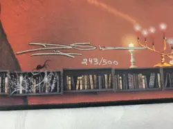 Demonic Tutor Stitched MTG Play Mat 243/500 SIGNED Douglas Shuler Wizards Magic - Image 2