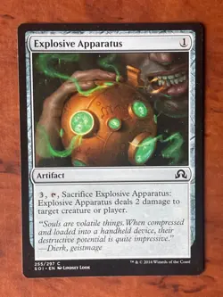 Explosive Apparatus MTG Magic the Gathering Card LP Lightly Played SOI - Image 1