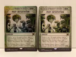 1x NM FOIL Pest Infestation x1 NM Normal Outlaws of Thunder Junction MTG - Image 1
